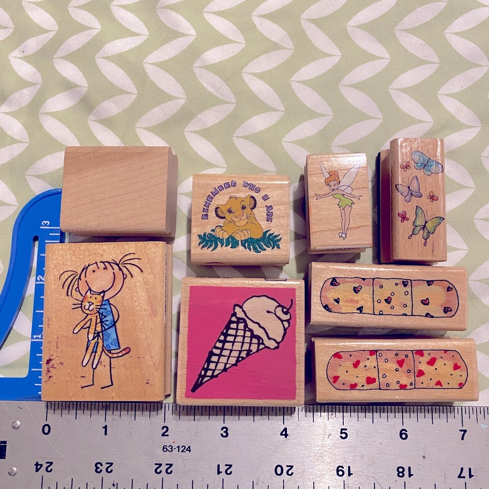 8 Rubber Stamps: Misc. Pack #2